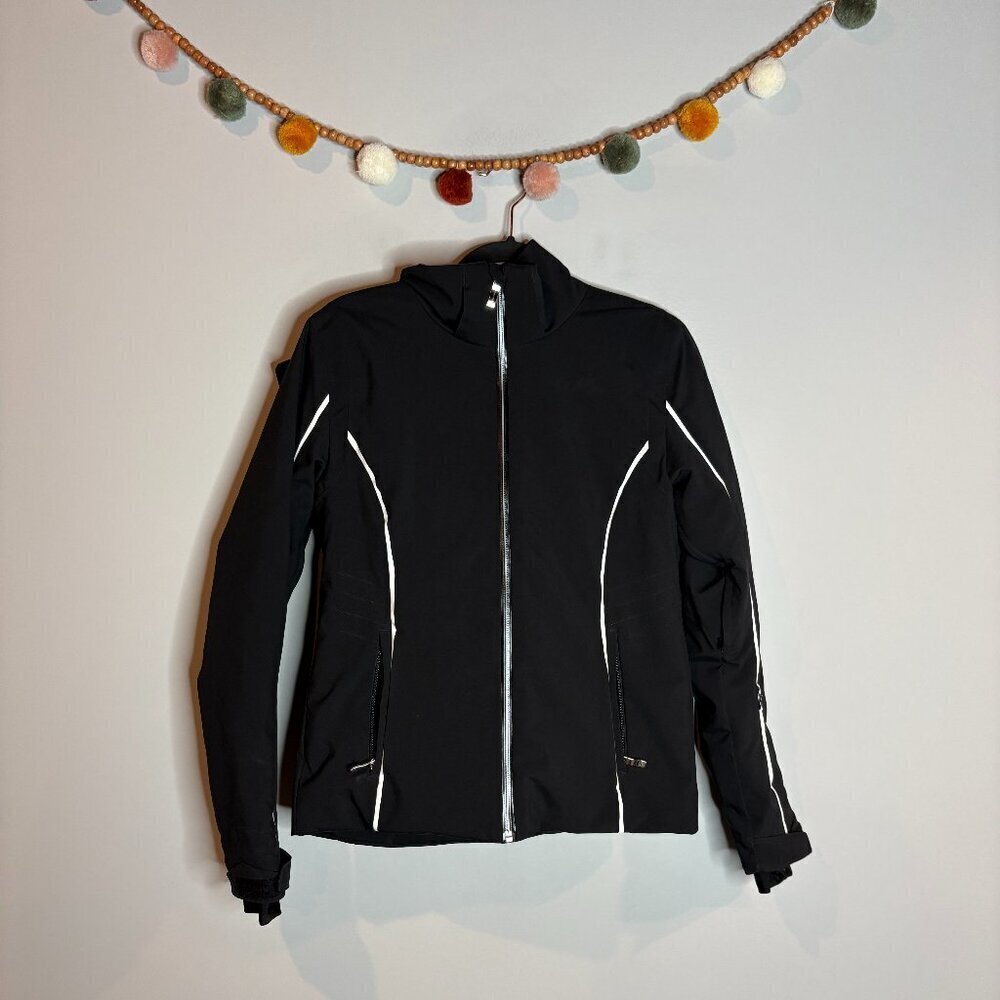 Descente black winter snow board ski jacket